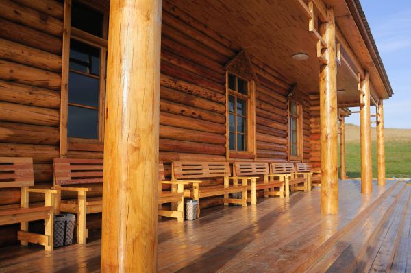 Wooden House Building